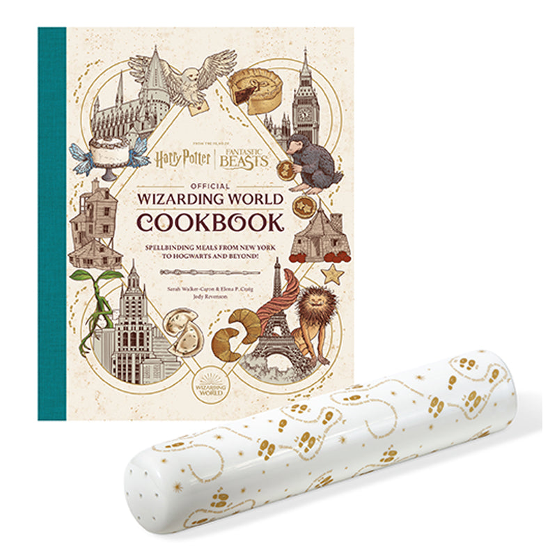 Hardcover Harry Potter and Fantastic Beasts Wizarding World Cookbook Gift Set by Insight Editions, featuring magical recipes and themed packaging.