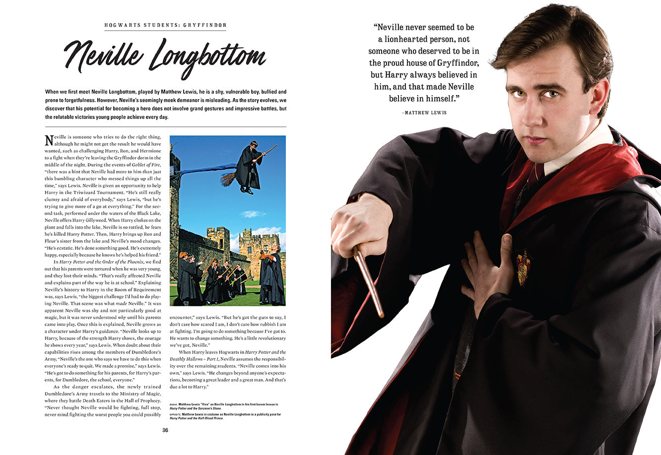 Hardcover book titled Harry Potter: Characters of the Wizarding World by Insight Editions, featuring illustrations of wizarding characters.