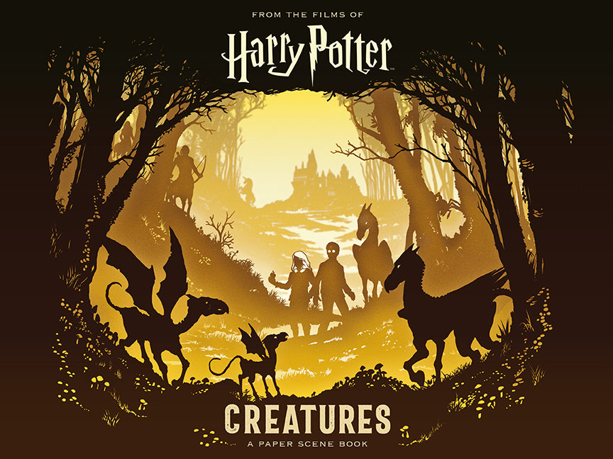 Hardcover Harry Potter Creatures book by Insight Editions featuring magical creature illustrations and detailed descriptions.