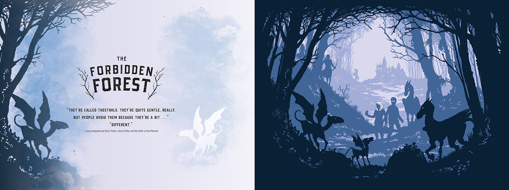 Hardcover book titled Harry Potter: Creatures by Insight Editions with detailed illustrations of magical creatures inside