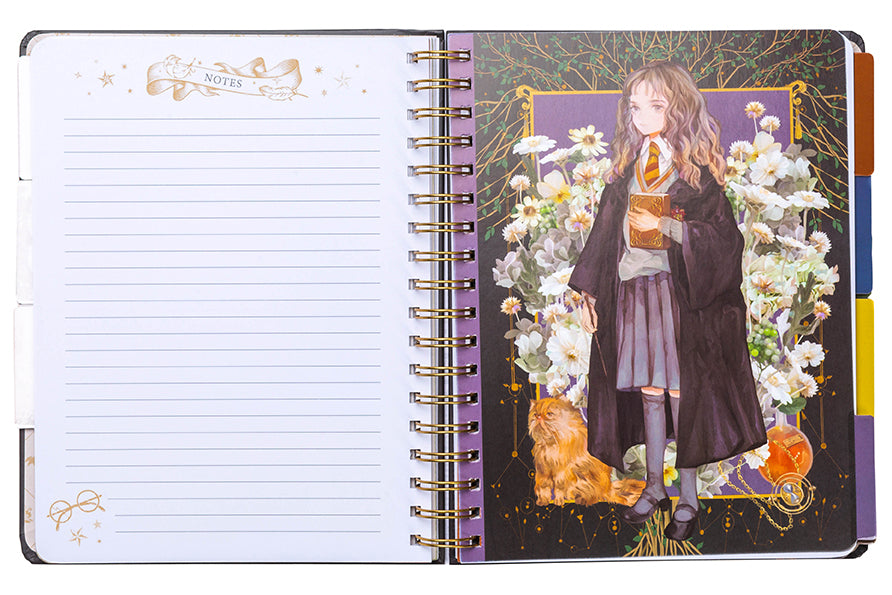 Hardcover Harry Potter Floral Fantasy 12-Month Undated Planner by Insight Editions showing enchanted floral cover design