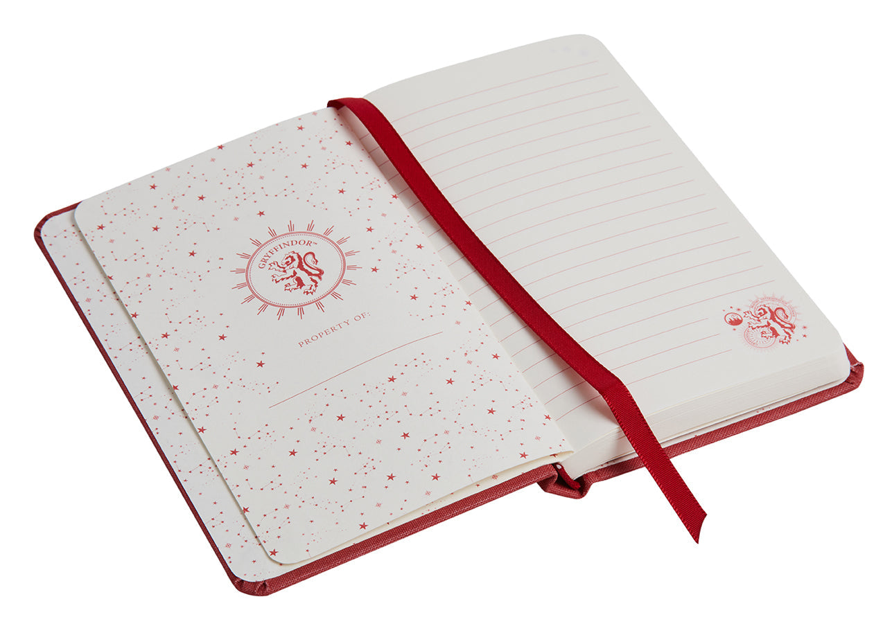 Hardcover Harry Potter Gryffindor Constellation Ruled Pocket Journal with celestial design and gold foil accents.
