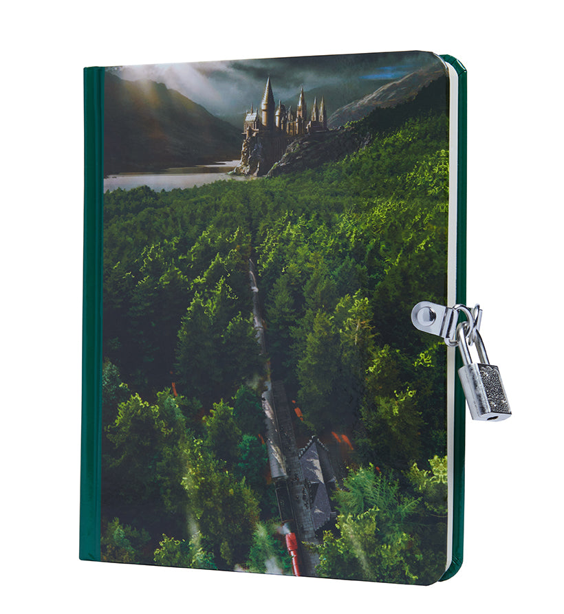 Hardcover Harry Potter Hogwarts Express Lock & Key Diary by Insight Editions featuring a magical train design.