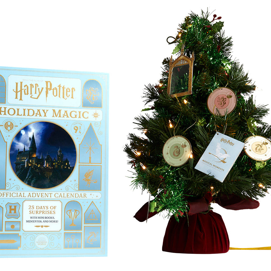 Hardcover Harry Potter: Holiday Magic Advent Calendar by Insight Editions, featuring magical scenes from the wizarding world.