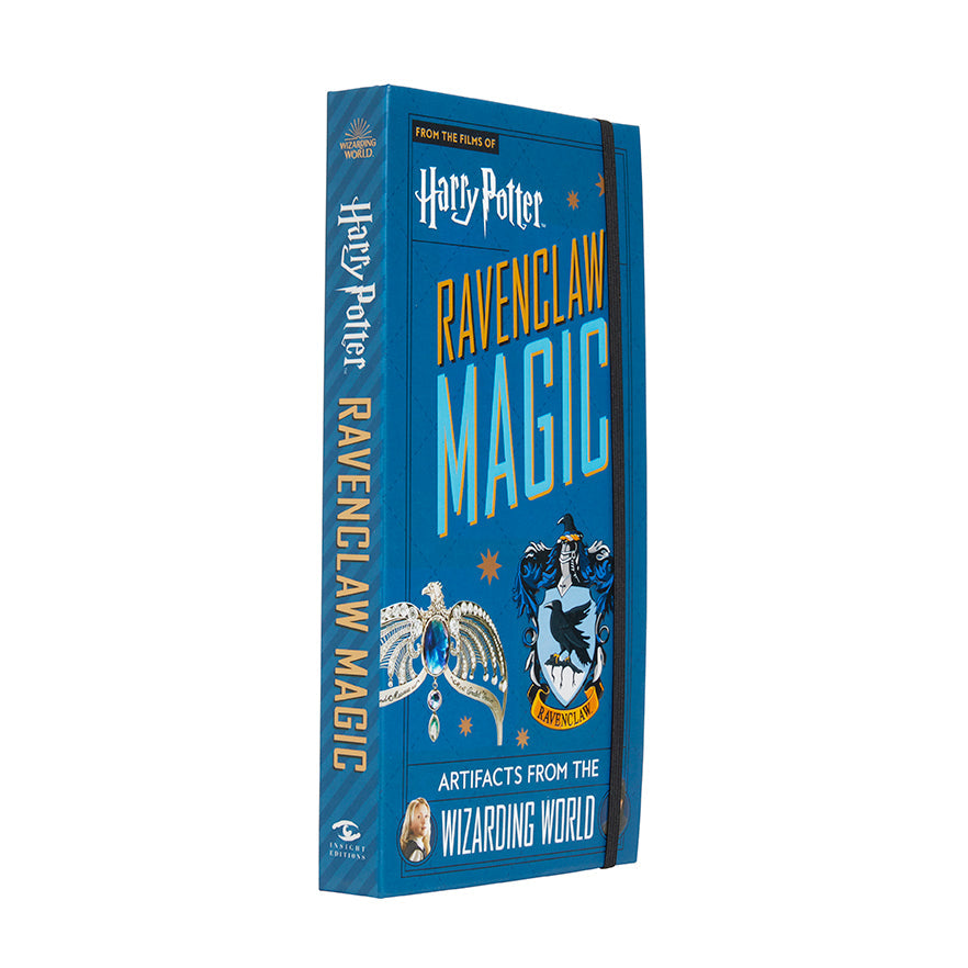 Hardcover Harry Potter Ravenclaw Magic book by Insight Editions featuring a Ravenclaw crest and magical illustrations inside.