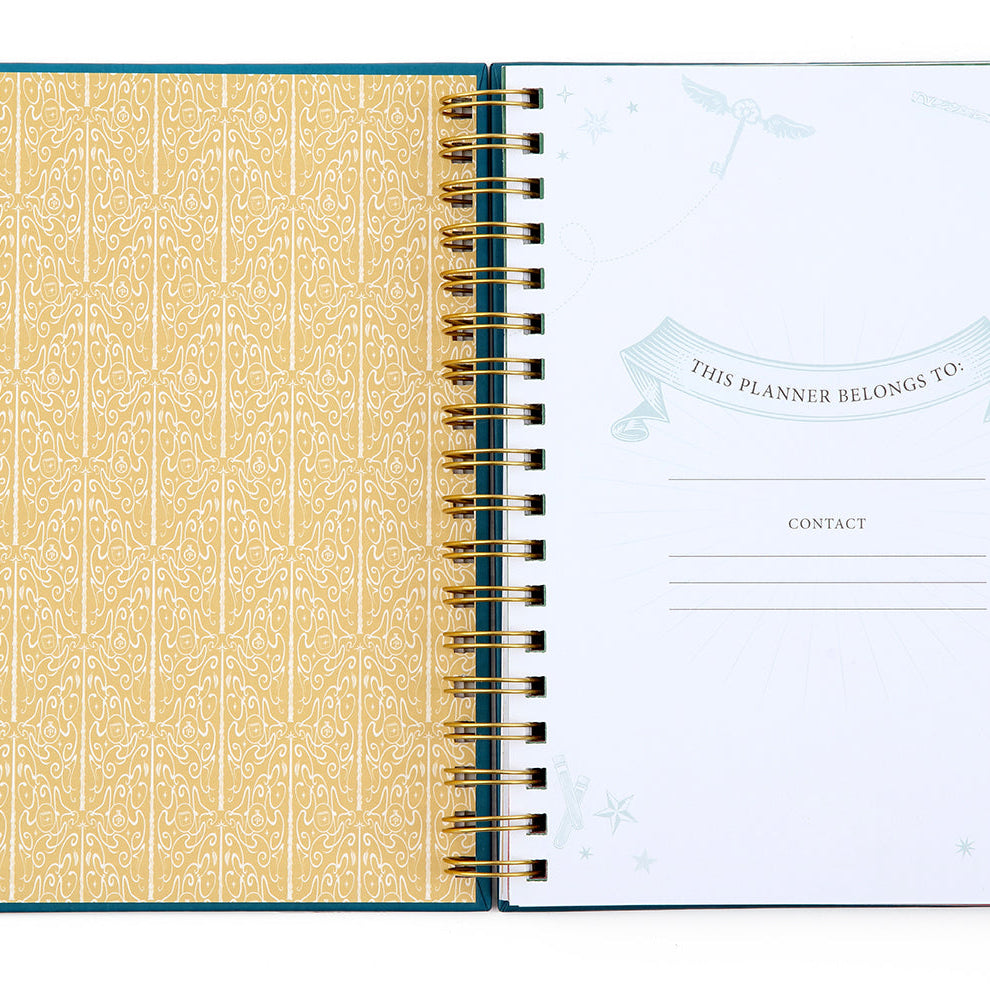 Hardcover Harry Potter: Spells and Potions 12-Month Undated Planner by Insight Editions featuring magical-themed cover design.