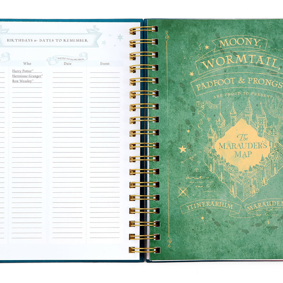 Hardcover Harry Potter Spells and Potions 12-Month Undated Planner by Insight Editions with magical cover design.