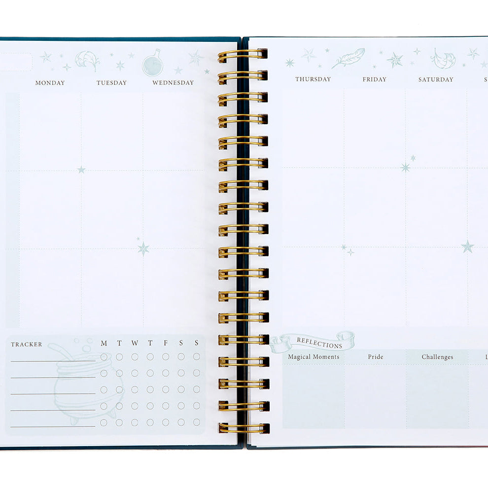 Hardcover Harry Potter: Spells and Potions 12-Month Undated Planner by Insight Editions, featuring magical-themed cover art.