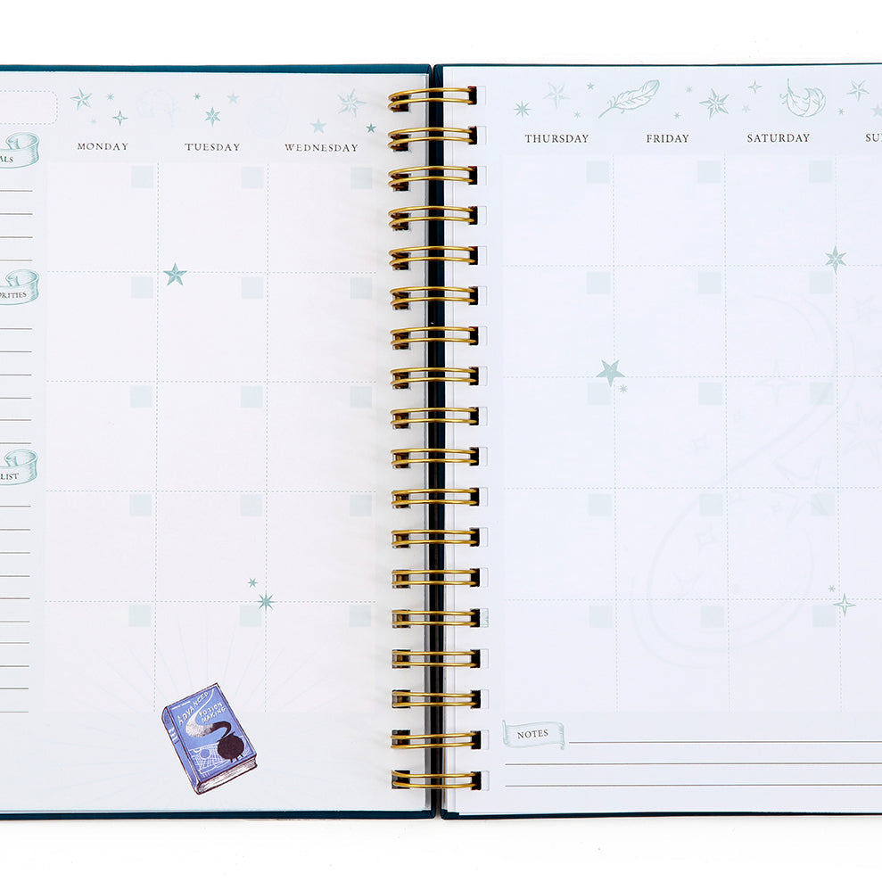 Hardcover Harry Potter Spells and Potions 12-Month Undated Planner by Insight Editions, featuring magical-themed cover art.