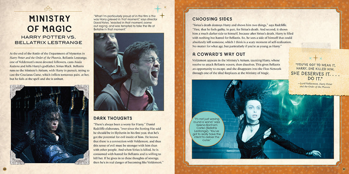 Hardcover Harry Potter Wizard Duels: A Movie Scrapbook by Insight Editions with detailed cover art and magical design.