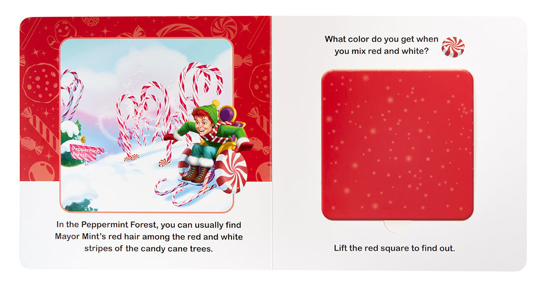Hardcover book titled "Candy Land: Colors" by Insight Editions featuring colorful illustrations from the Hasbro game.