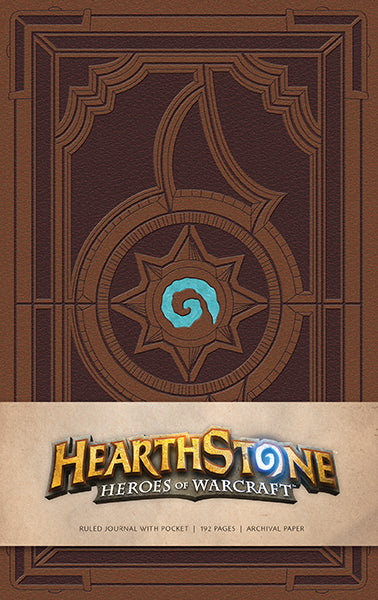 Insight Editions Hearthstone hardcover ruled journal with embossed logo and lined pages, ideal for notes and creative writing.