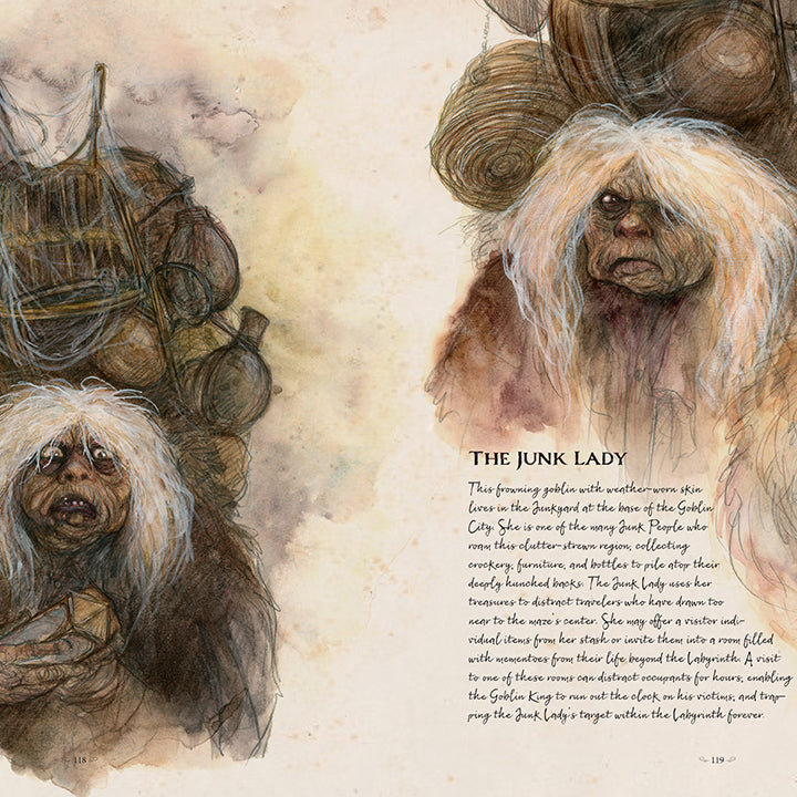 Hardcover of Jim Henson's Labyrinth Bestiary by Insight Editions featuring detailed illustrations of fantasy creatures from the film.