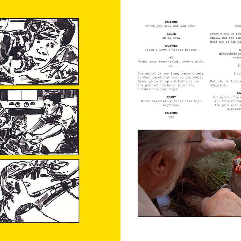 Hardcover of Jurassic Park: The Official Script Book by Insight Editions, featuring the iconic film script and detailed cover design.