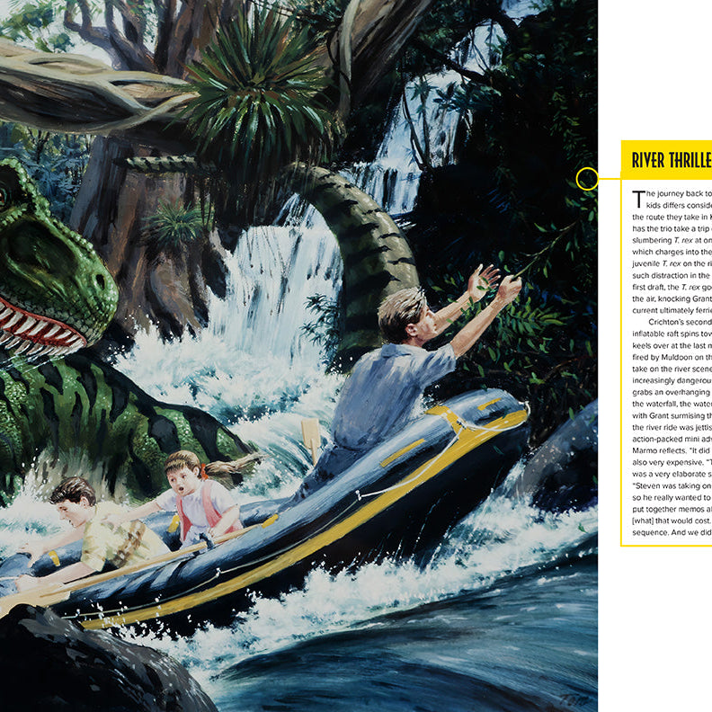 Hardcover of Jurassic Park: The Official Script Book by Insight Editions, featuring a detailed cover design.