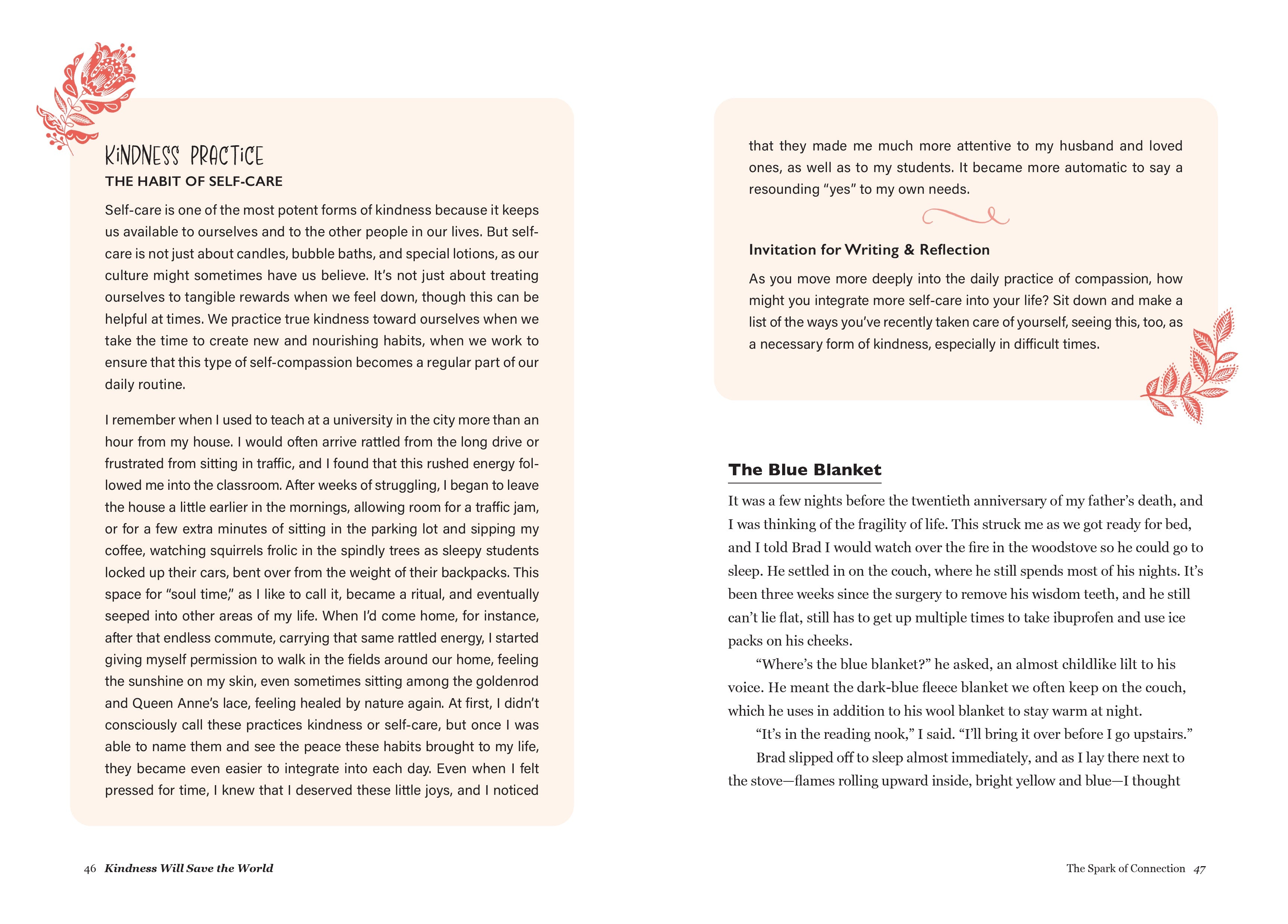Hardcover book titled "Kindness Will Save the World" by Insight Editions, showing the front cover with inspiring design and title.