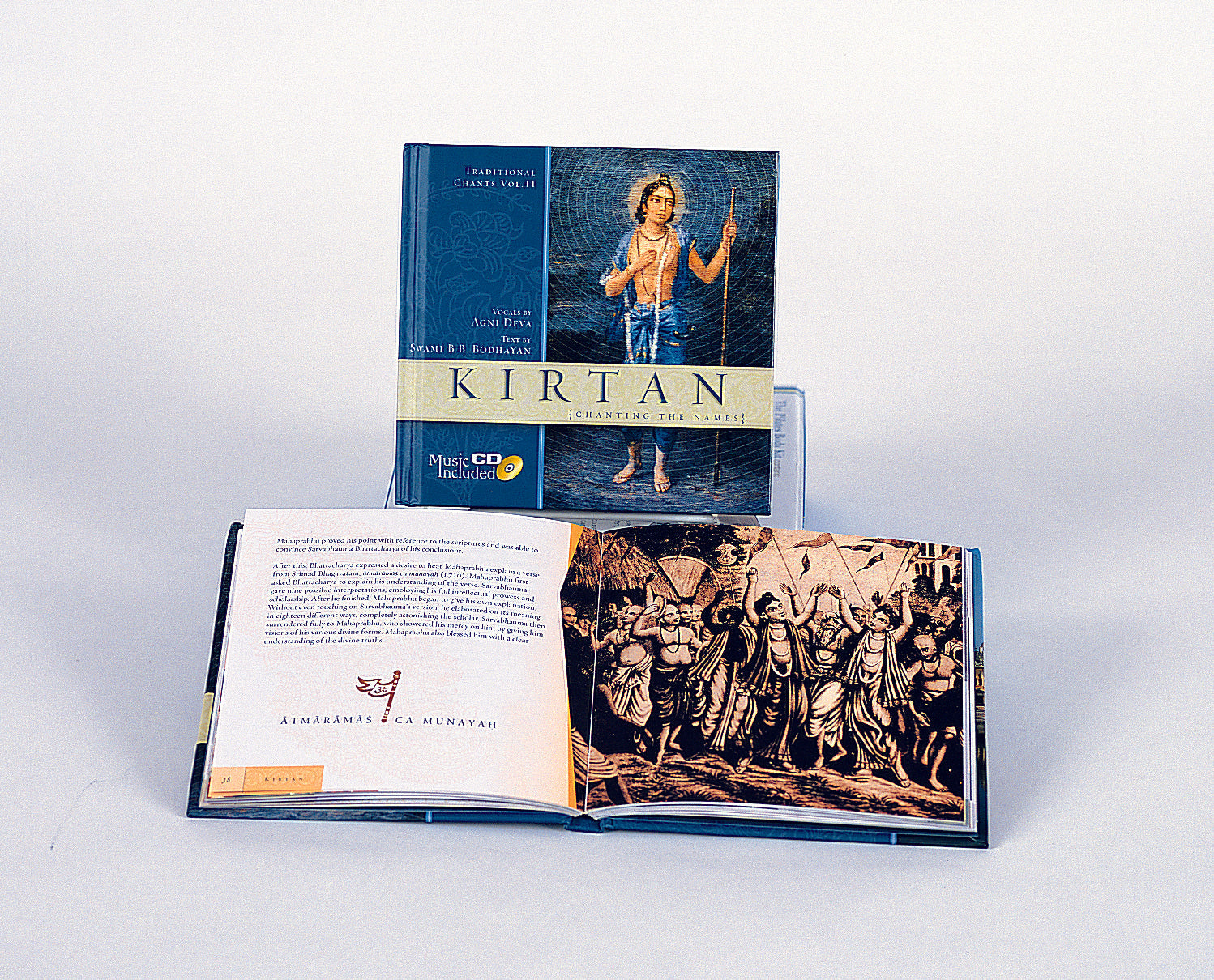Hardcover Kirtan book by Insight Editions with intricate cover design and title visible on the front.