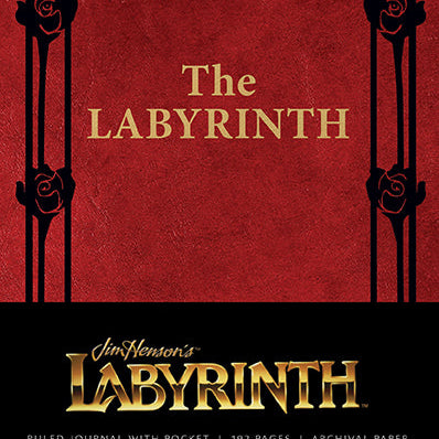 Hardcover Labyrinth Ruled Journal by Insight Editions with intricate cover design and lined pages for writing and note-taking.