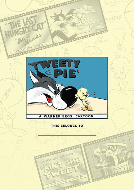 Hardcover Tweety Bird plush journal from Looney Tunes by Insight Editions, featuring a colorful Tweety Bird plush cover.