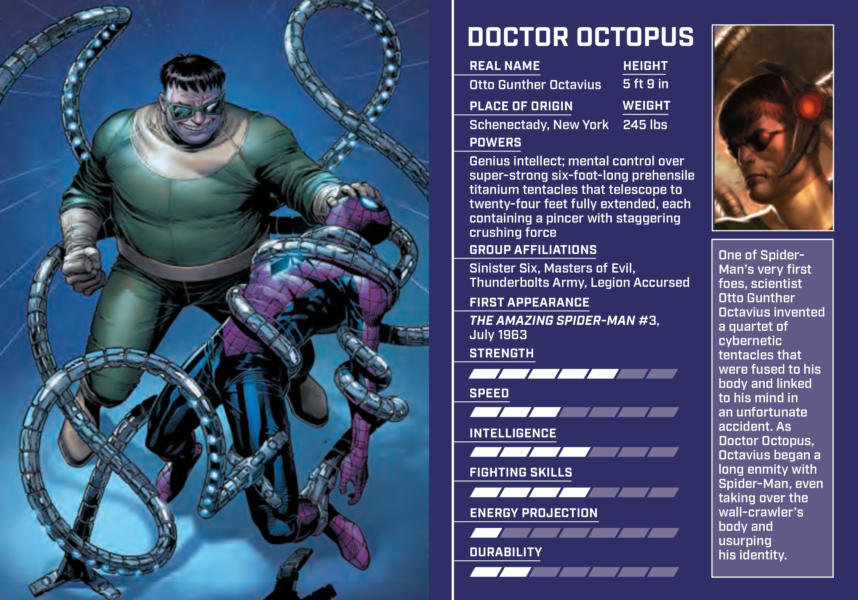 Hardcover Marvel Comics Mini Book of Villains by Insight Editions, featuring illustrations of famous Marvel villains.