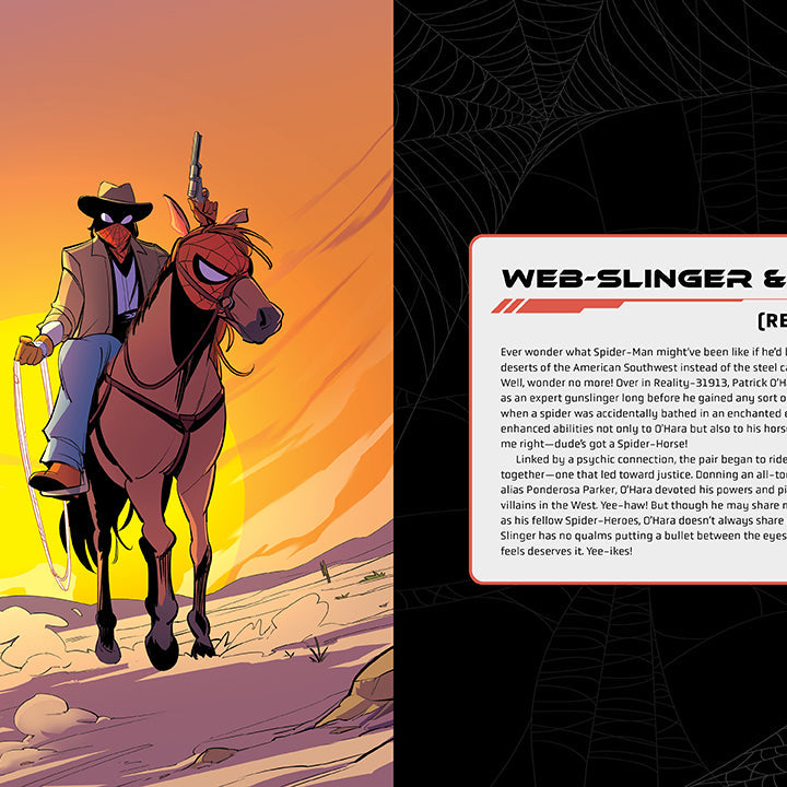 Hardcover Marvel: Illustrated Guide to the Spider-Verse by Insight Editions, featuring colorful Spider-Man artwork on the cover.
