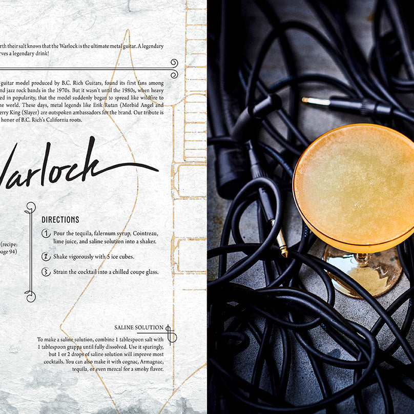 Hardcover book titled "Metal Cocktails" by Insight Editions with a metallic cover design.