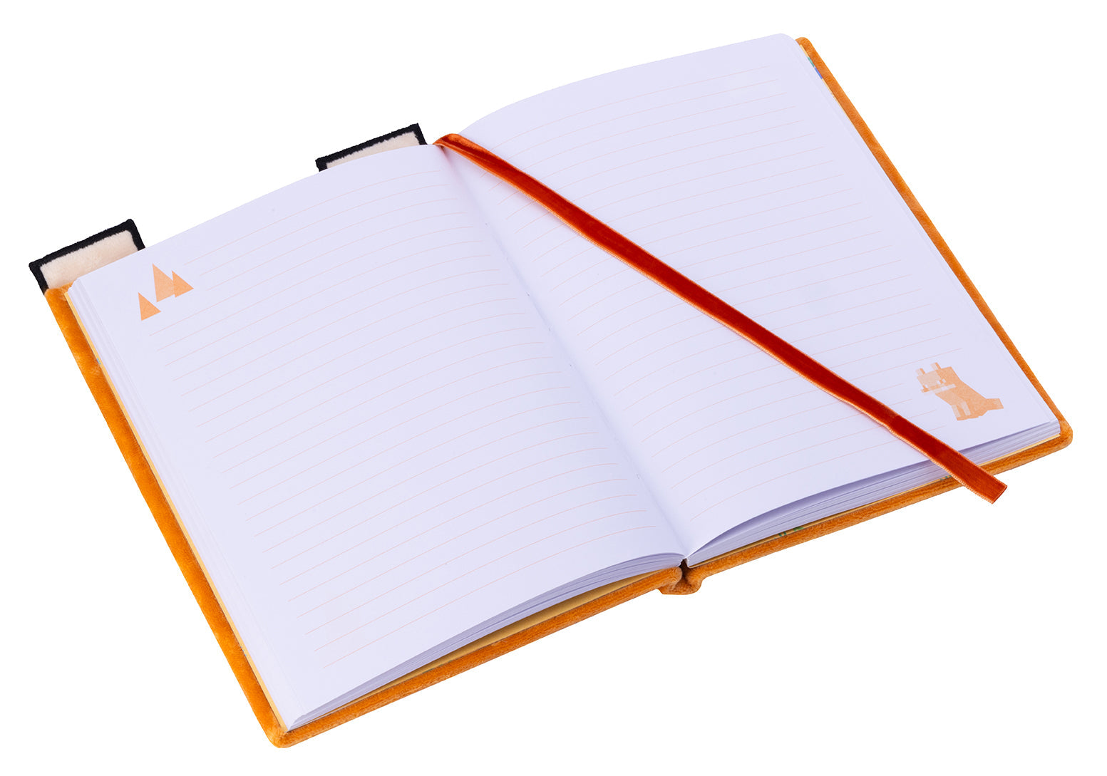 Hardcover Minecraft Fox Plush Journal by Insight Editions featuring a fox plush design on the cover.