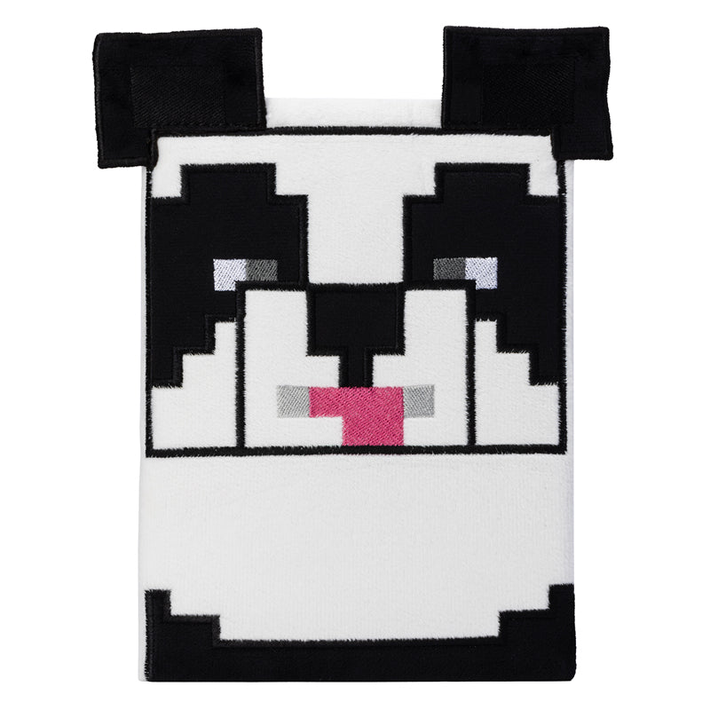 Minecraft Panda Plush Journal by Insight Editions, hardcover with panda plush cover, featuring Minecraft-themed design and writing pages.