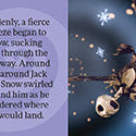 Hardcover copy of "The Tiny Book of Jack Skellington" from Nightmare Before Christmas by Insight Editions, featuring festive themed illustrations.