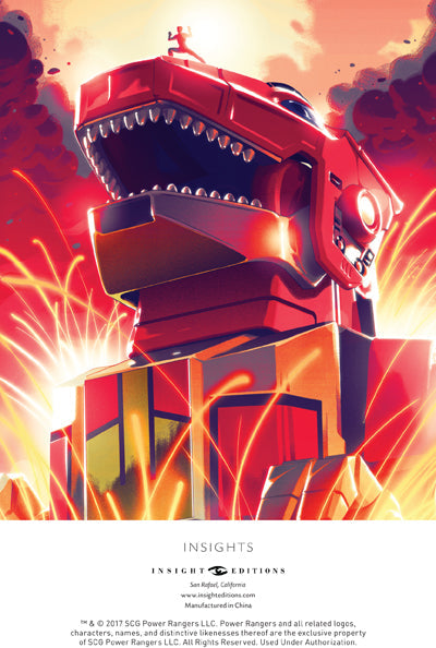 Red Ranger hardcover ruled journal from Power Rangers by Insight Editions, featuring the superhero character on the cover.