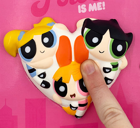 Hardcover Powerpuff Girls Squishy Lock & Key Diary by Insight Editions with colorful cartoon cover and lock design.