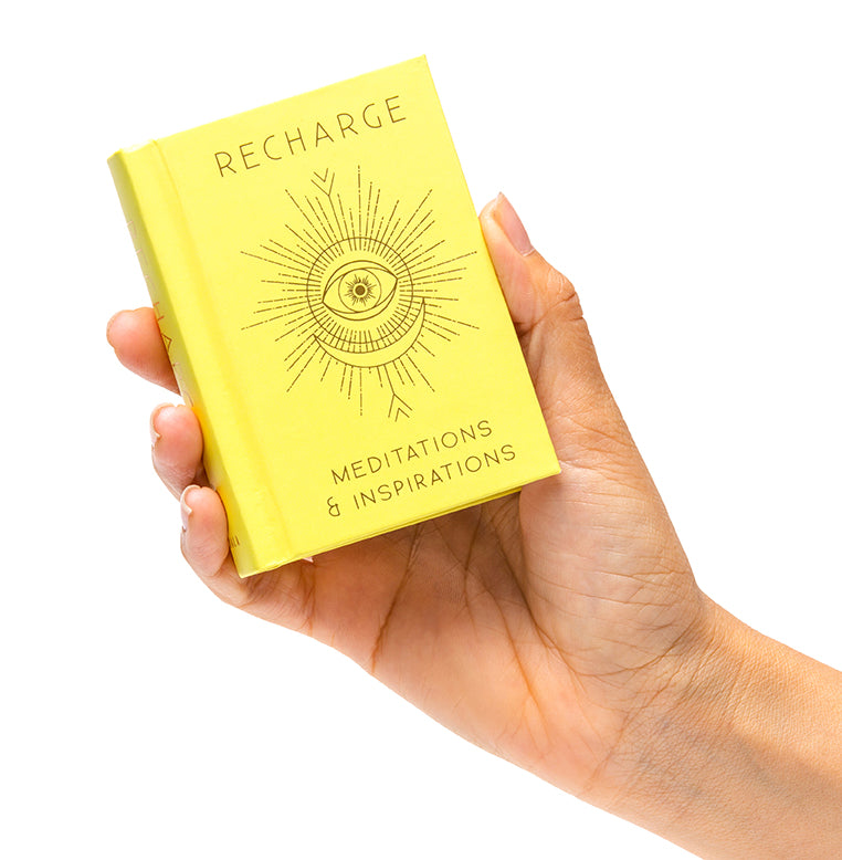Hardcover Recharge book by Insight Editions featuring a sleek design and high-quality binding.