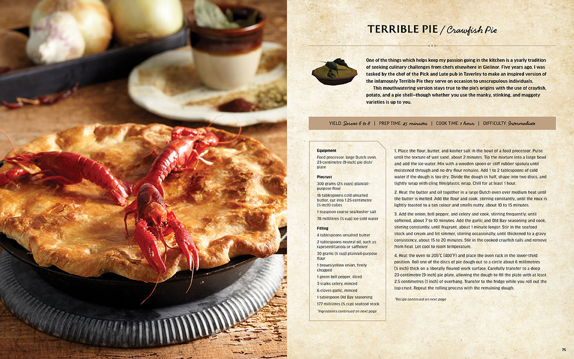 Hardcover of RuneScape: The Official Cookbook by Insight Editions showing a book cover with fantasy-themed illustrations.