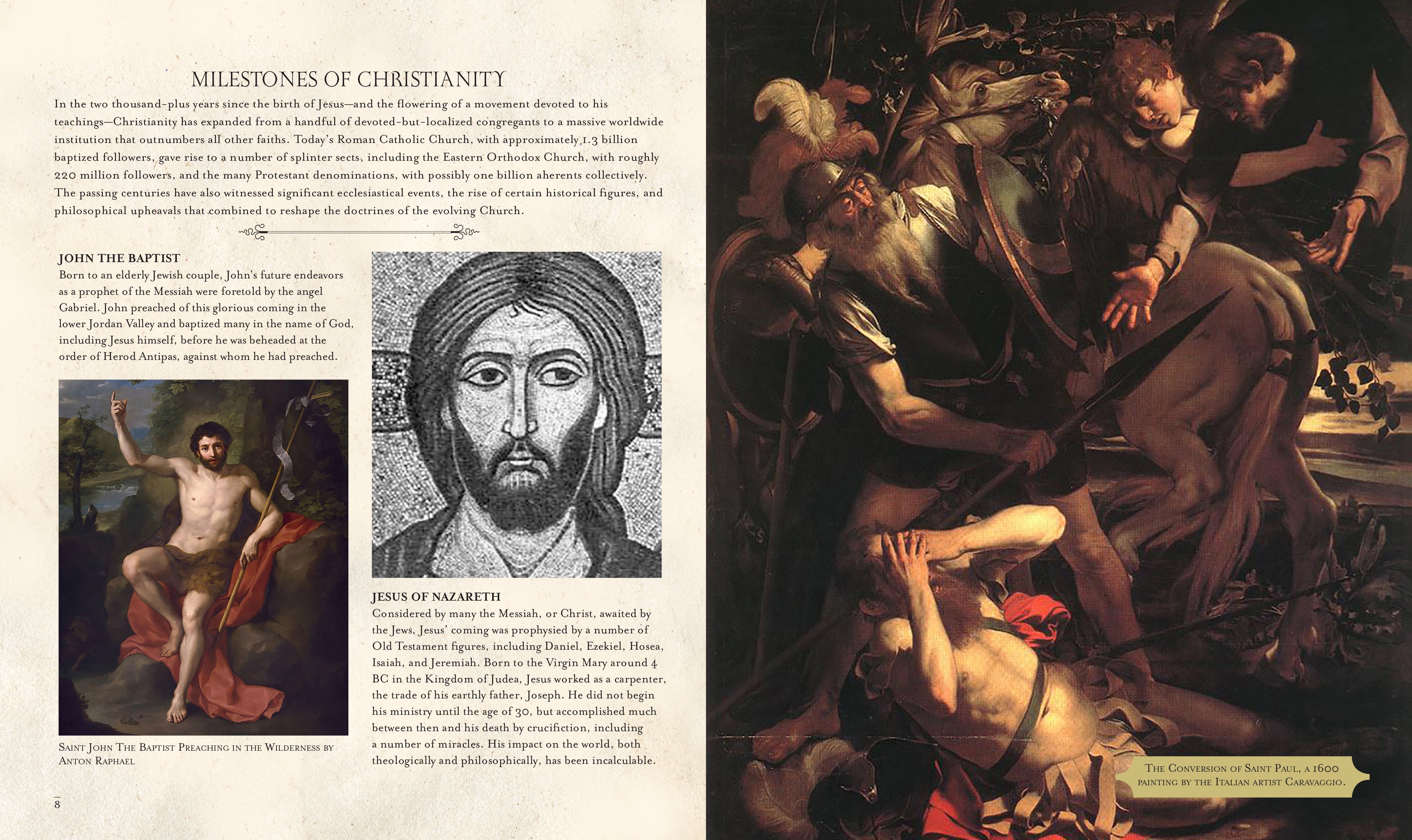 Hardcover book titled Saints by Insight Editions featuring religious iconography and artwork on the cover.