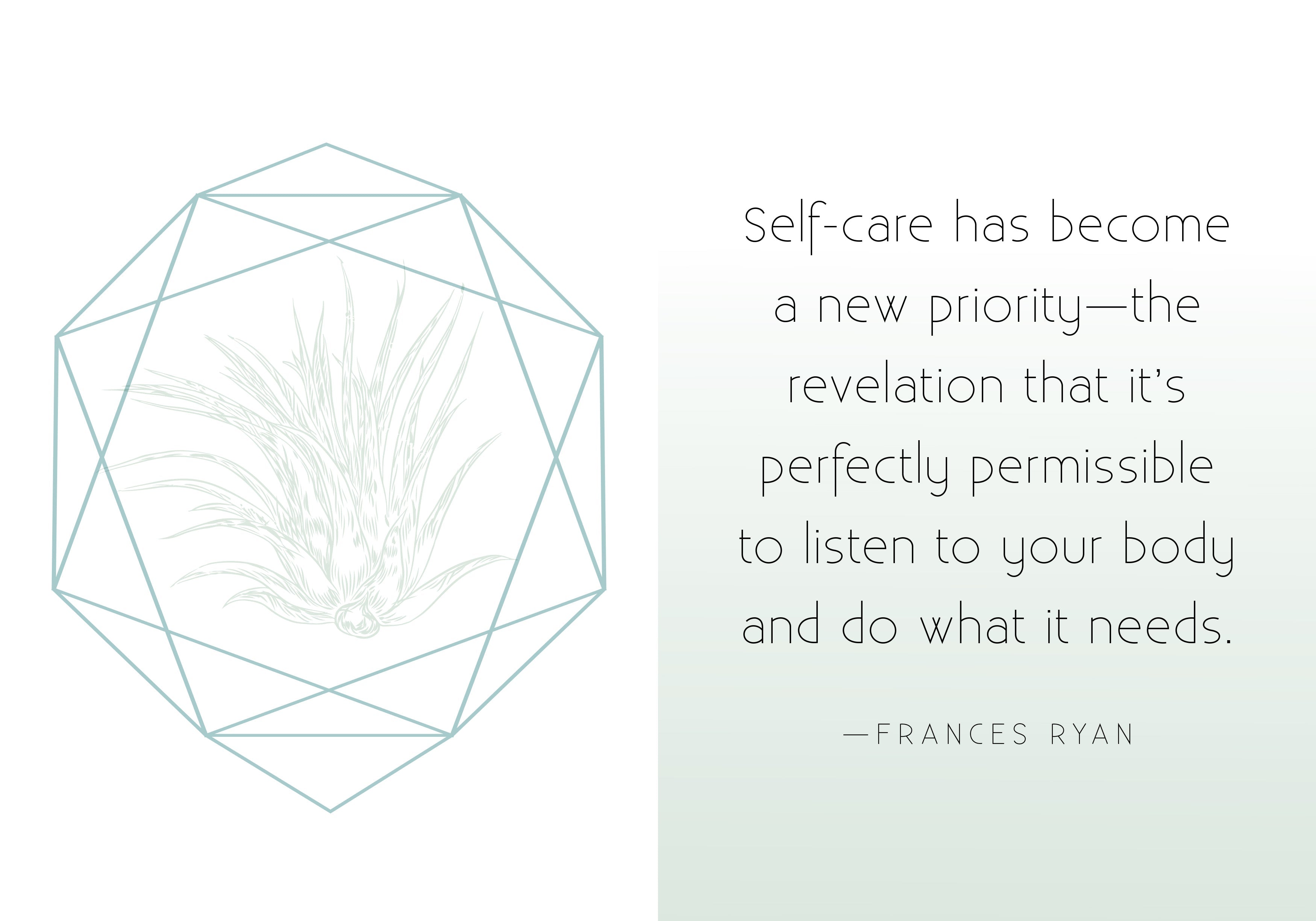 Hardcover self-care journal by Insight Editions featuring a calming design and inspiring quotes on the cover.
