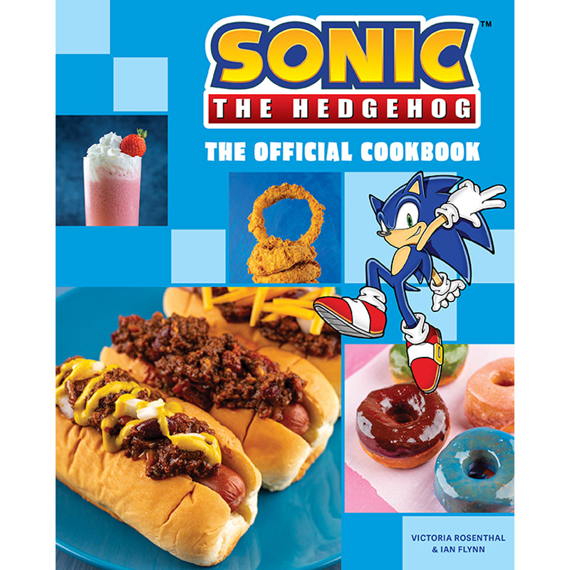 Hardcover of Sonic the Hedgehog: The Official Cookbook by Insight Editions showing the colorful cover with Sonic character illustration.