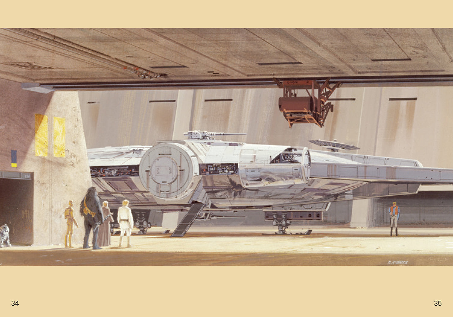 Hardcover book titled "Star Wars: The Concept Art of Ralph McQuarrie" by Insight Editions, featuring concept art images.