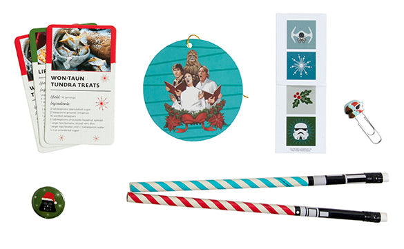 Hardcover Star Wars: The Galactic Advent Calendar by Insight Editions featuring iconic Star Wars characters and scenes.