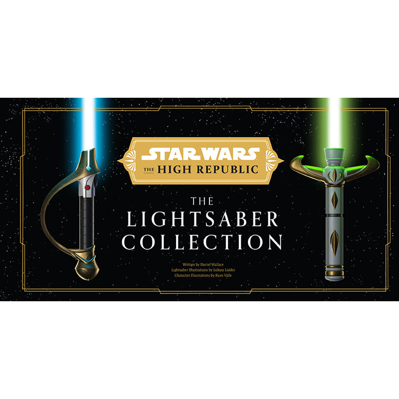 Hardcover of Star Wars: The High Republic Lightsaber Collection by Insight Editions, featuring detailed illustrations inside.