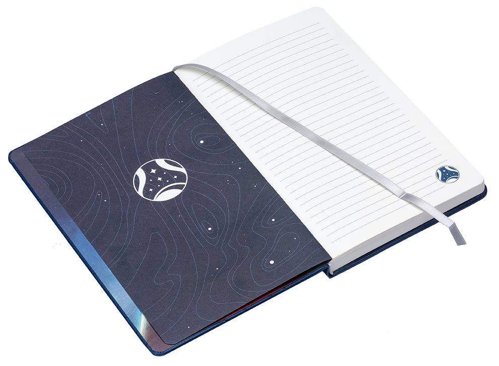 Hardcover Starfield: The Official Constellation Journal by Insight Editions featuring celestial star maps and galaxy-themed cover art.