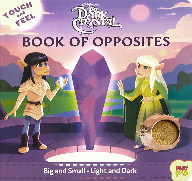 Hardcover of The Dark Crystal Touch and Feel Book of Opposites by Insight Editions, featuring vibrant cover art and textured details.