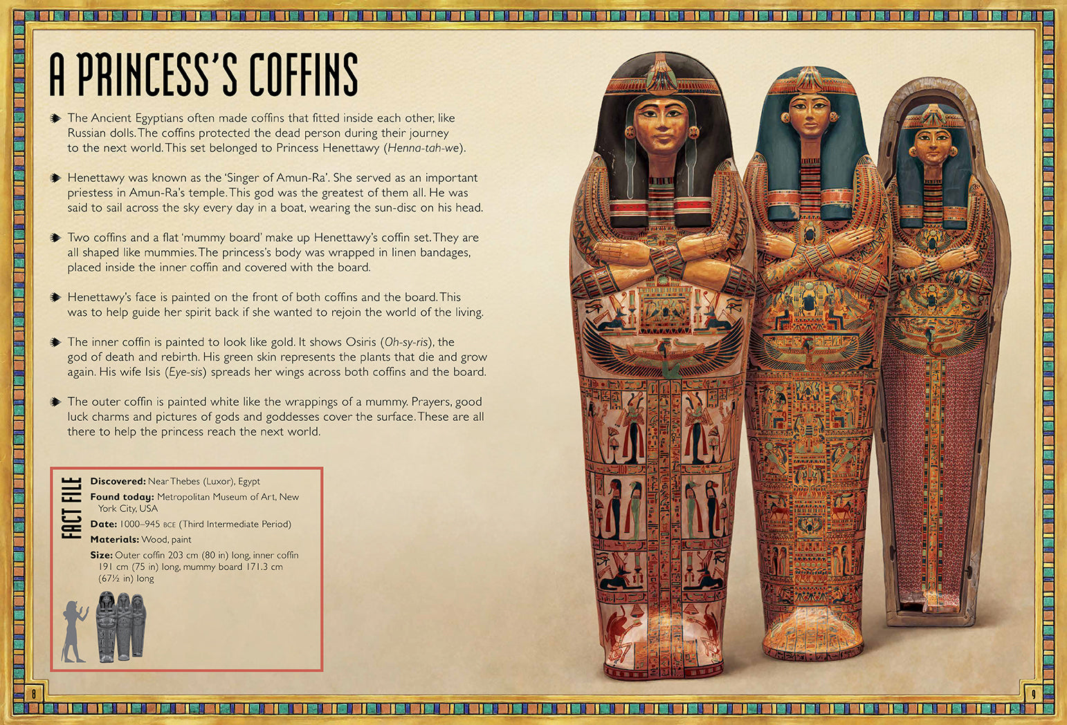 Hardcover book titled The Magnificent Book of Treasures: Ancient Egypt by Insight Editions, featuring detailed illustrations and ancient artifacts.