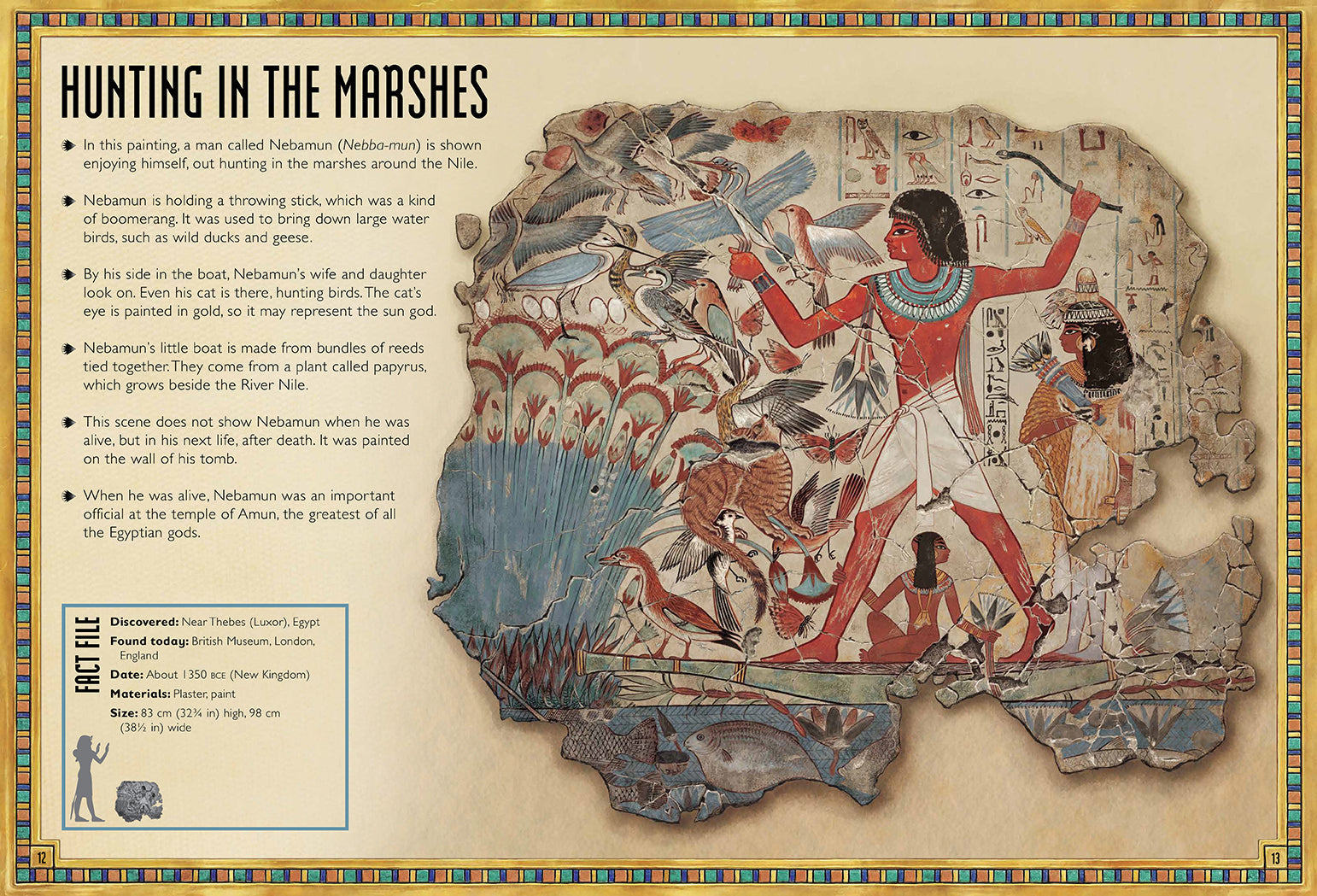 Hardcover copy of The Magnificent Book of Treasures: Ancient Egypt by Insight Editions, featuring detailed images of Egyptian artifacts.