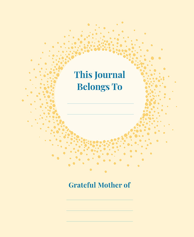 Hardcover Insight Editions The Mother's Gratitude Journal with elegant cover design and lined pages for daily reflections.