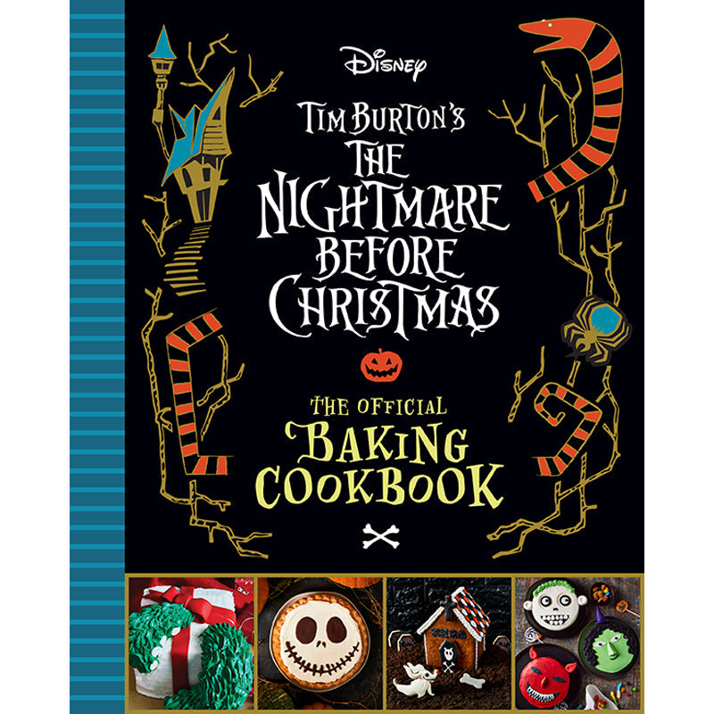 Hardcover of The Nightmare Before Christmas: The Official Baking Cookbook by Insight Editions, featuring spooky themed baking recipes.
