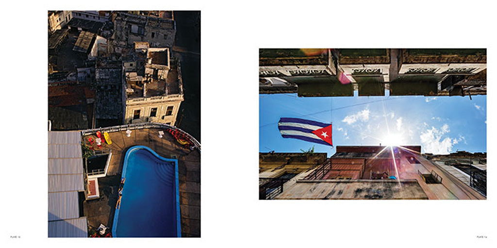 Hardcover book titled "Cuba: This Moment, Exactly So" with a protective jacket by Insight Editions, featuring a vibrant cover design.