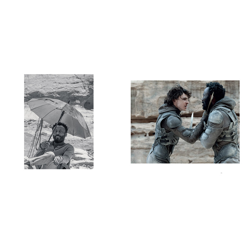 Hardcover edition of Dune Part One: The Photography by Insight Editions with protective jacket, featuring detailed imagery from the film.