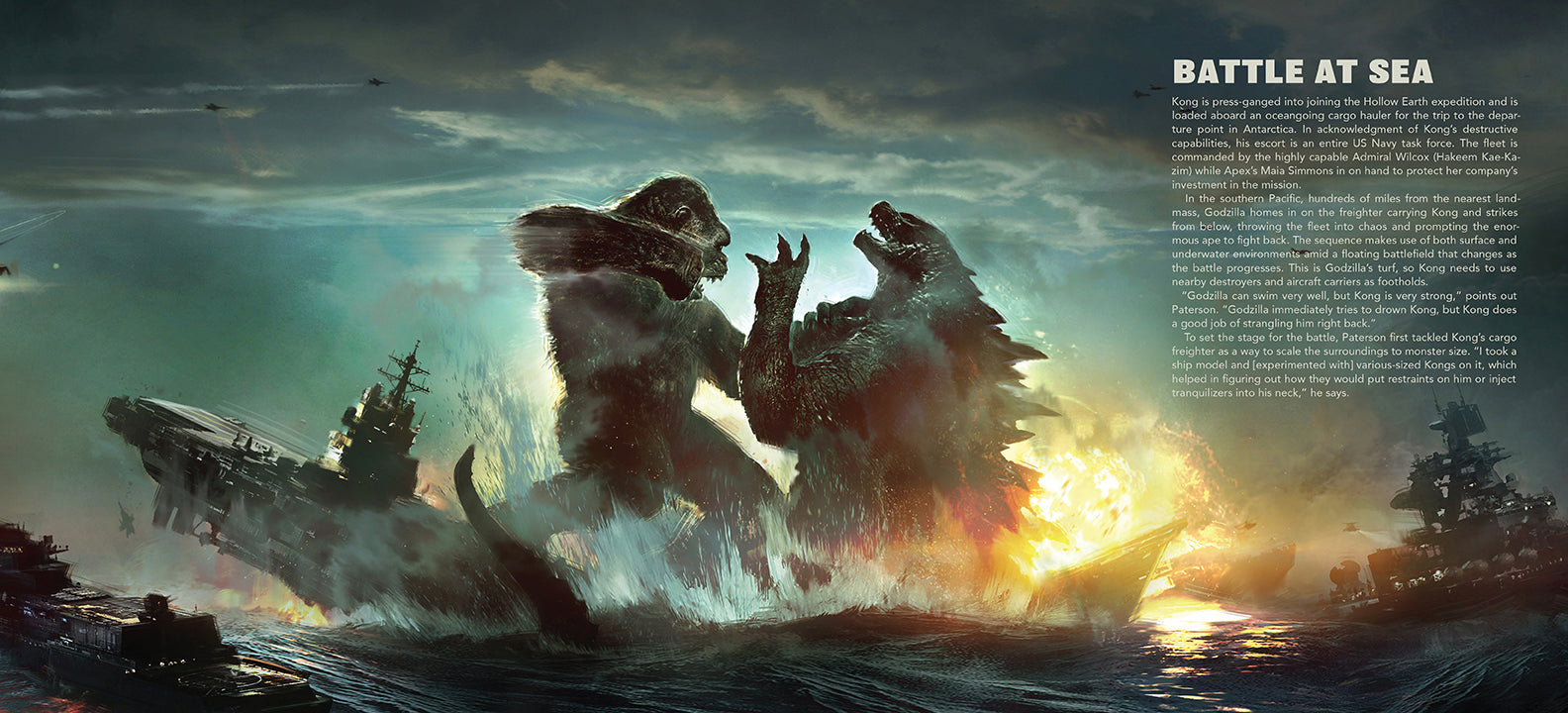 Hardcover edition of Godzilla vs. Kong book with a protective jacket by Insight Editions, featuring monster battle artwork.
