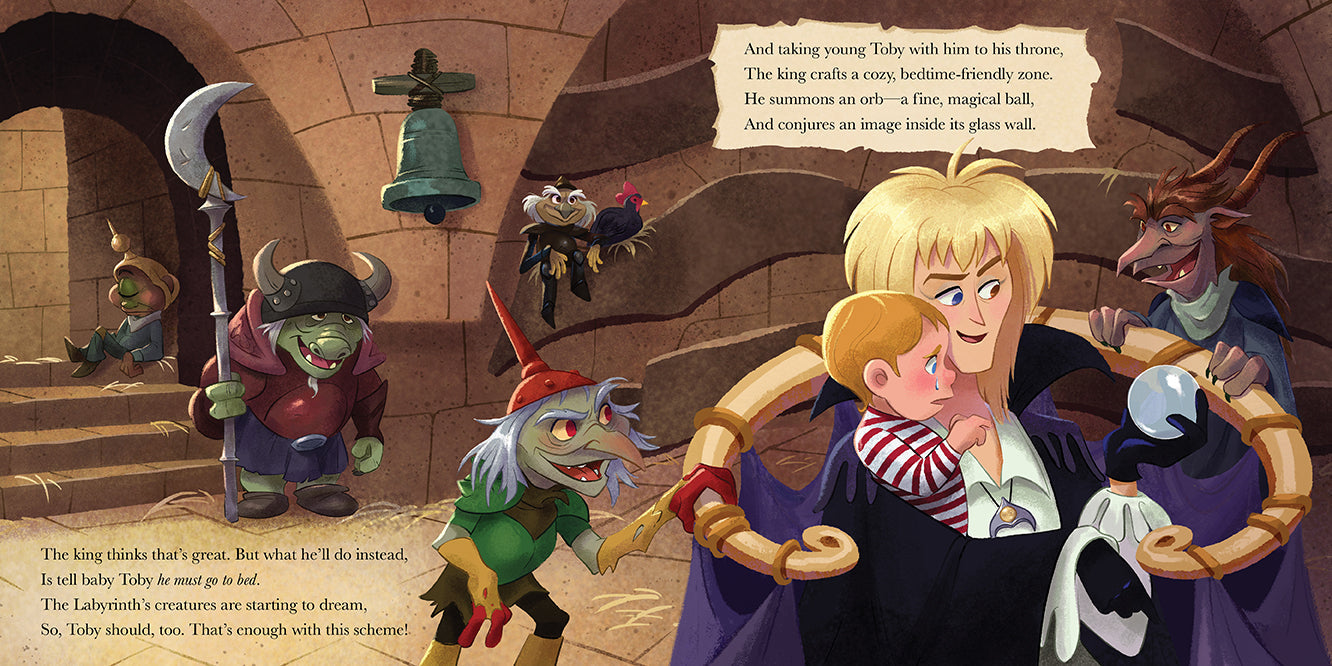 Hardcover edition of Jim Henson's Labyrinth: Goodnight, Goblin King with a jacket, featuring artwork from Insight Editions.