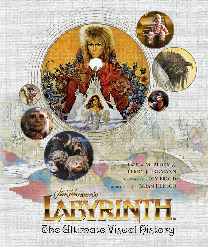 Hardcover edition of Labyrinth: The Ultimate Visual History by Insight Editions with a protective jacket, featuring detailed artwork on cover.